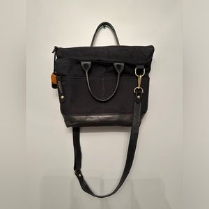 R. Riveter Otto Canvas and Leather Handbag Purse Shoulder bag